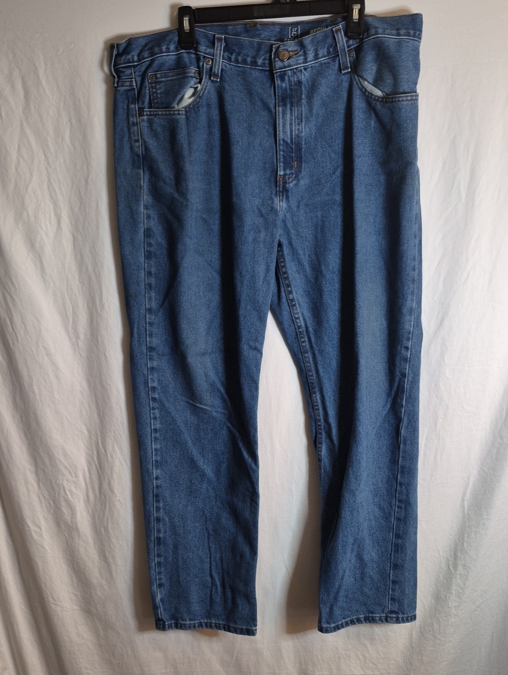 George Men's Straight Jeans in Blue Denim